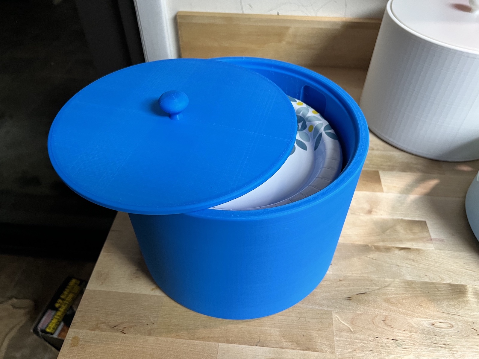 Paper Plate Storage Container