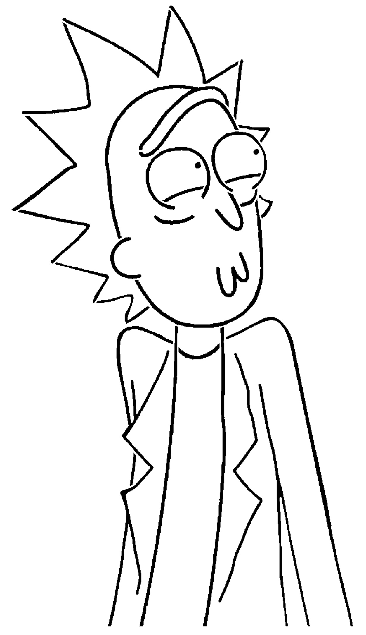 Rick Sanchez stencil 8