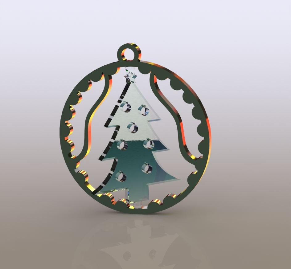 Christmas Tree Spinning Ordainment
