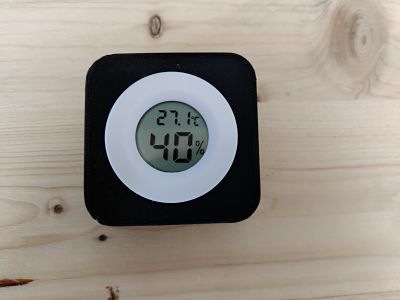 Base Mini Termómetro  e Higrómetro