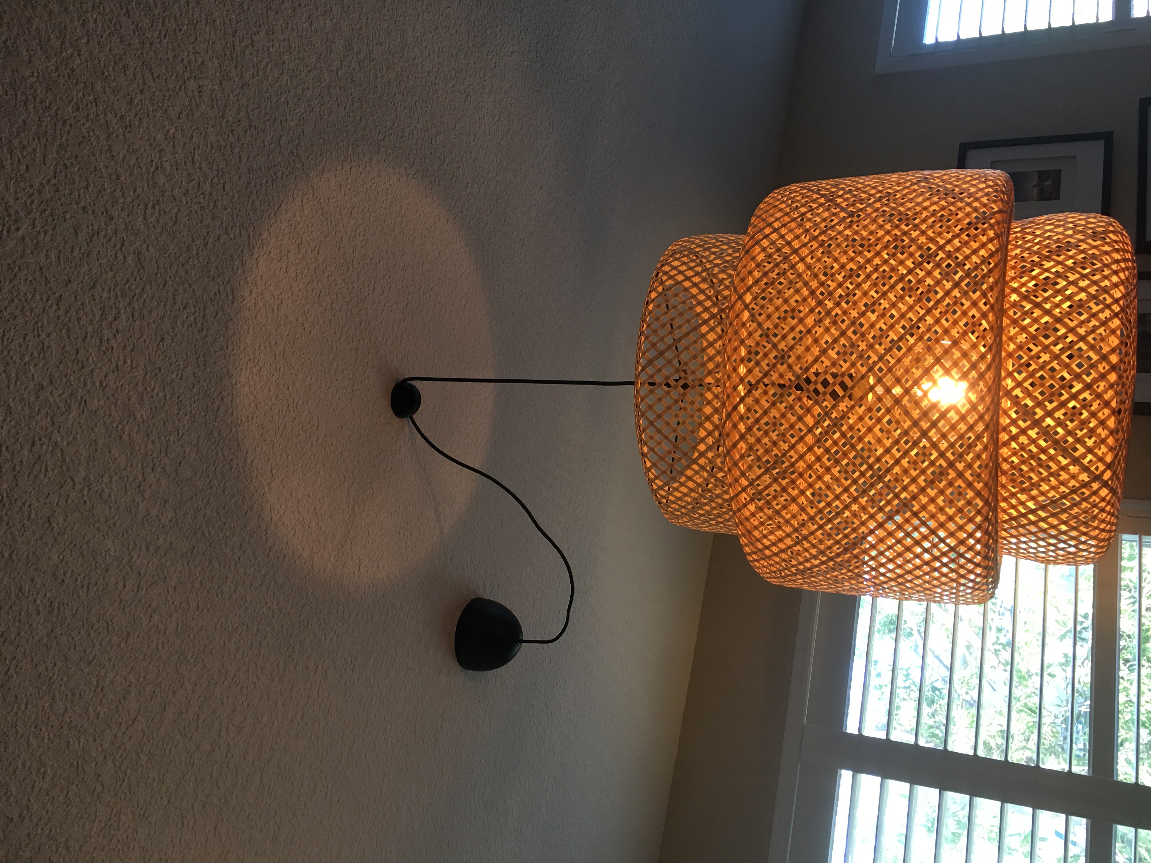 Ikea Sinnerlig Pendent Lamp Wire Holder for Ceiling Position Changer