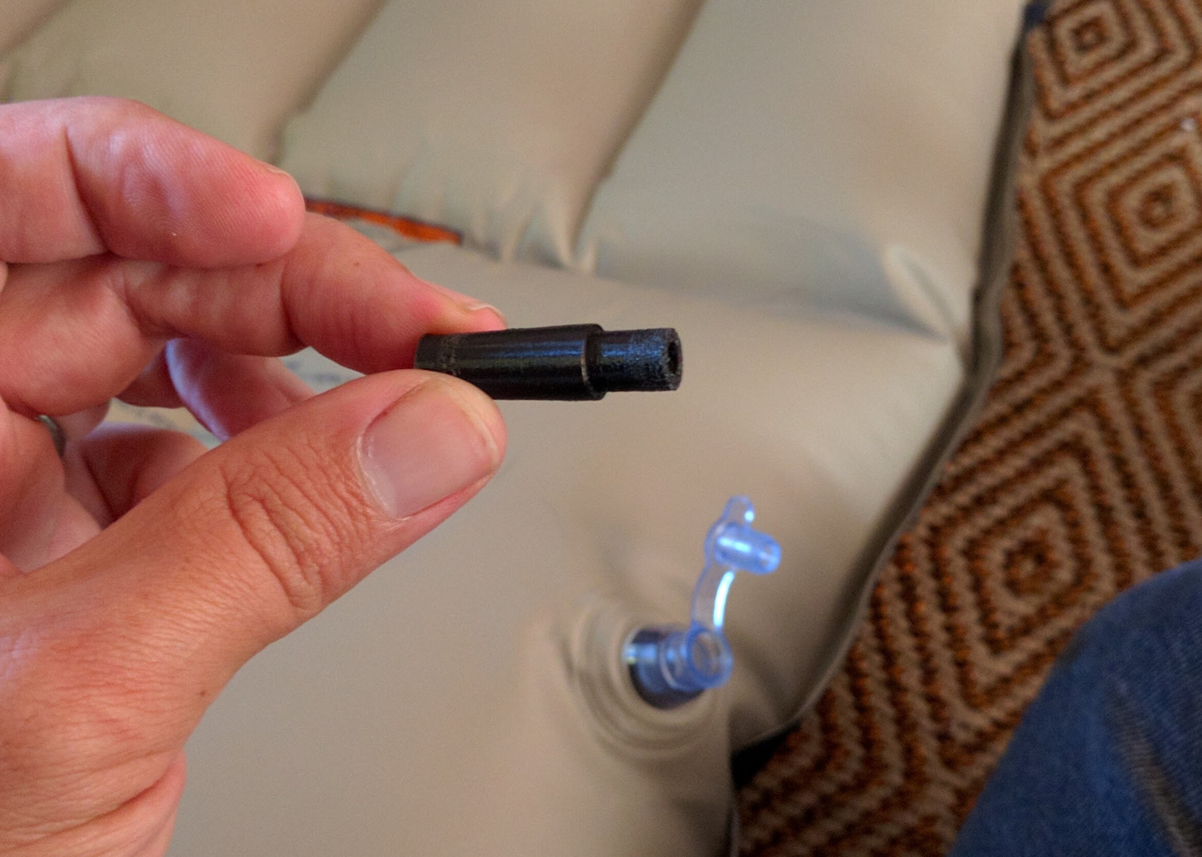 Schrader (Bicycle Pump) to Pool Float Valve Adapter