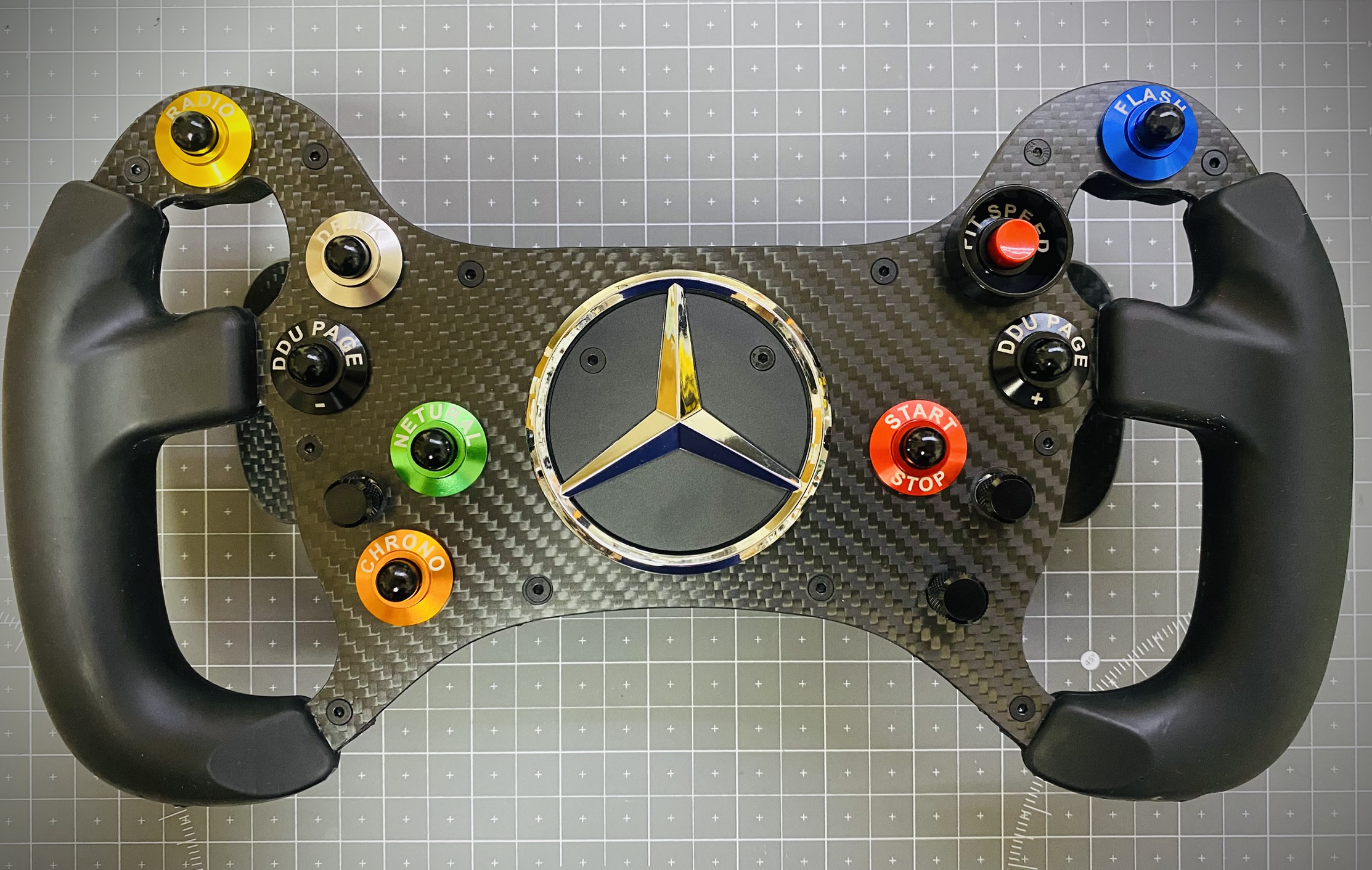 Simracing Mercedes AMG GT3 steering wheel replica DIY