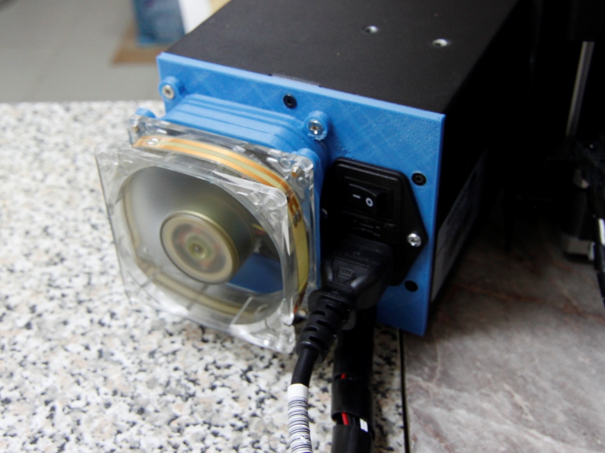 Wanhao Duplicator i3 backplate for control box for 80mm fan cooler adapter