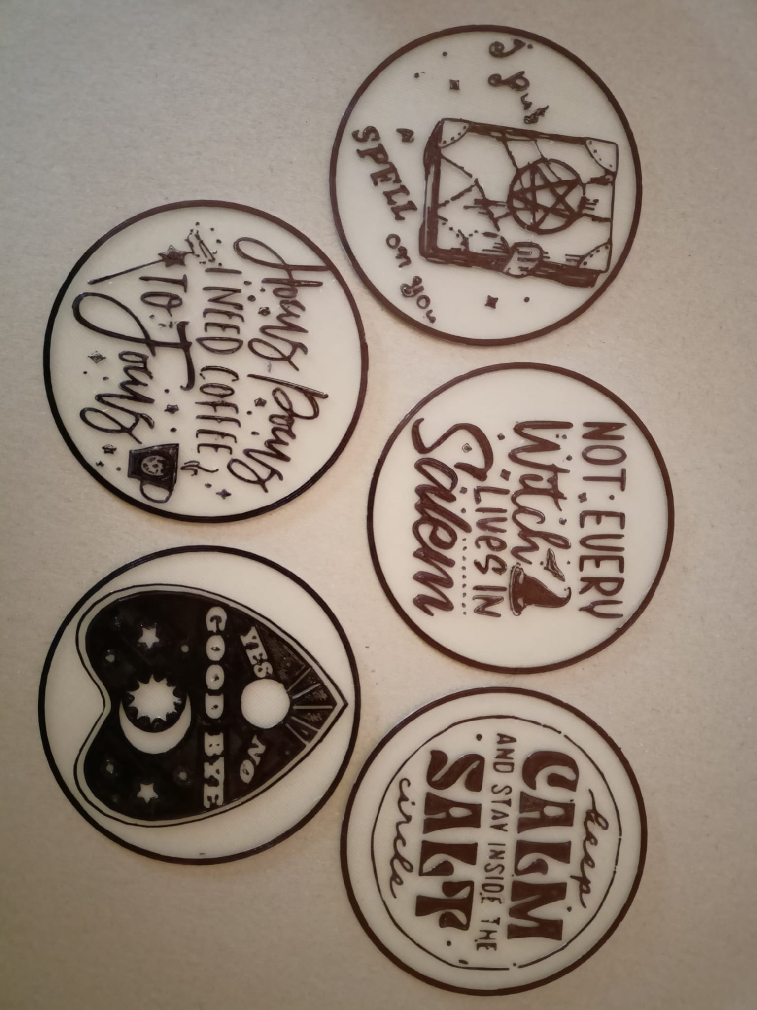 Witch coasters