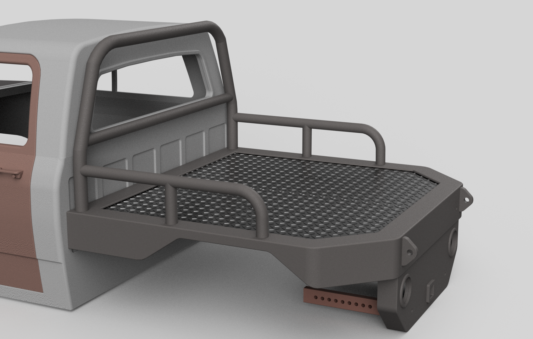 Flatbed for crawler