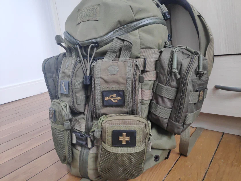 Molle and Velcro pouch tag - Bicolor