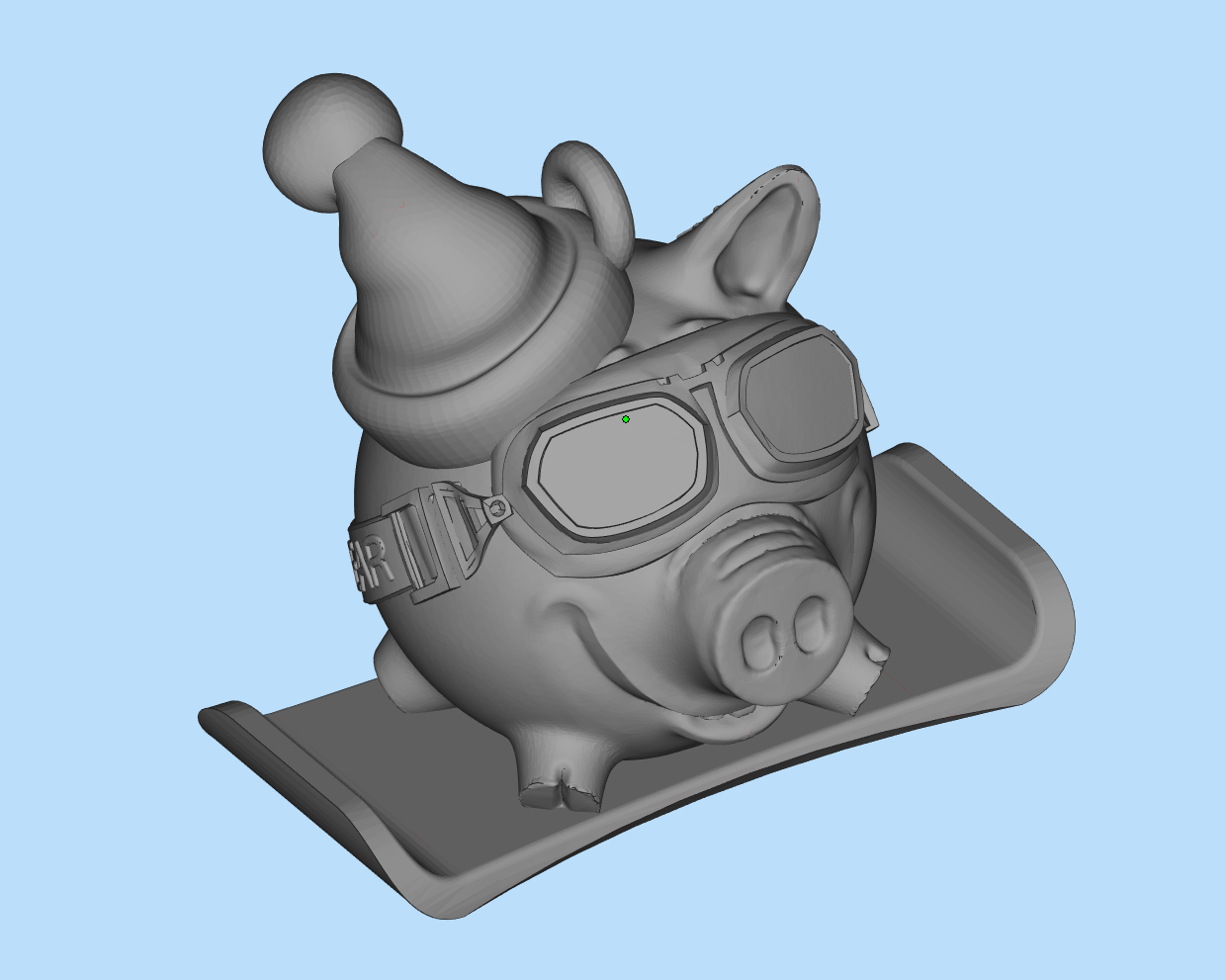 Pig Snowboarder