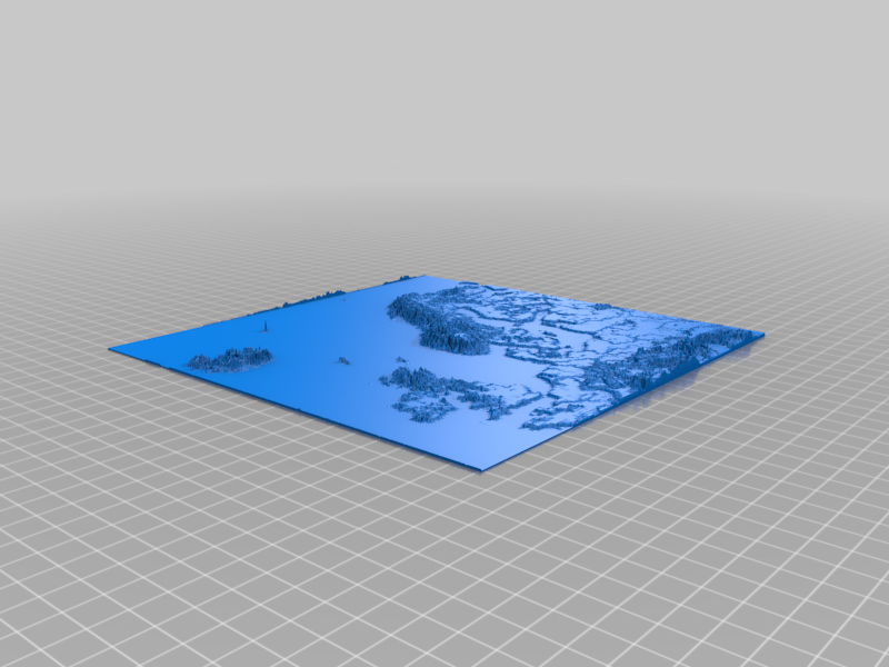 Scandinavia 3D Map