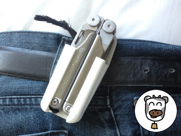 Comfortable Leatherman Wave belt holster