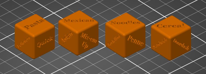 Food Dice (4 styles)