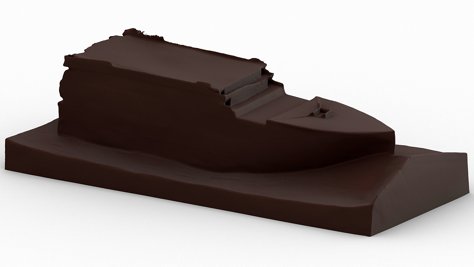 The Titanic at the bottom of the ocean (Front Part).