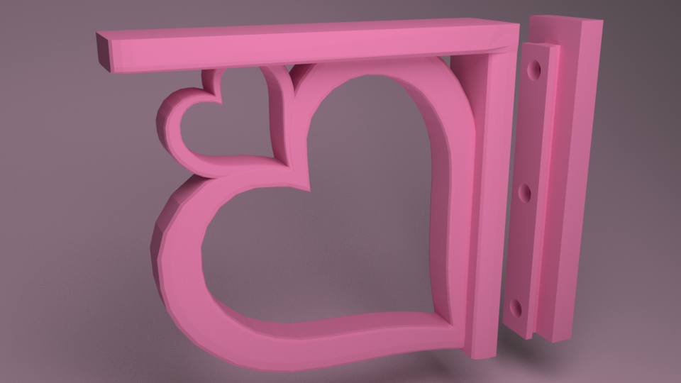 Heart Shelf Brace