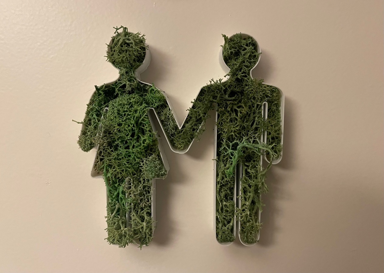 Toilet Sign - Hand in Hand