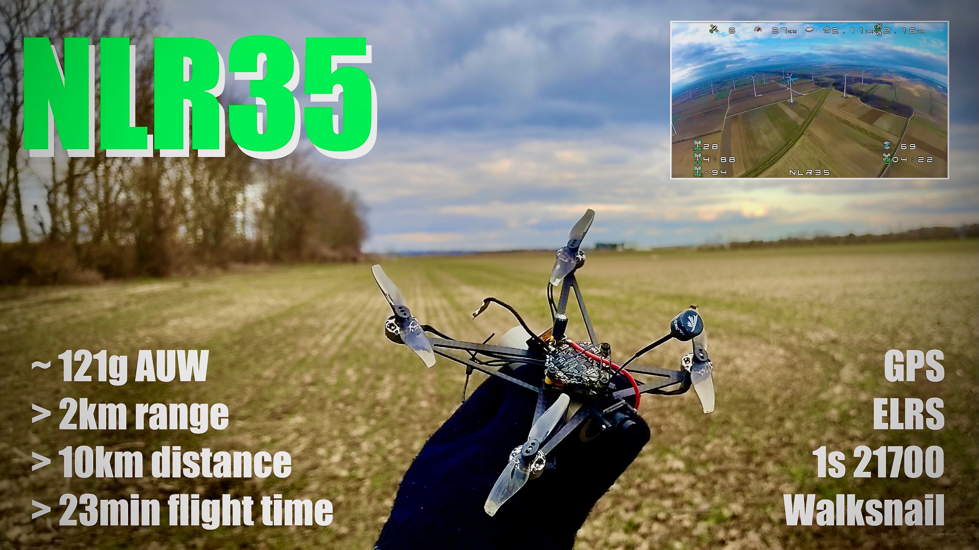 #NLR35 digital nanolongrange FPV drone