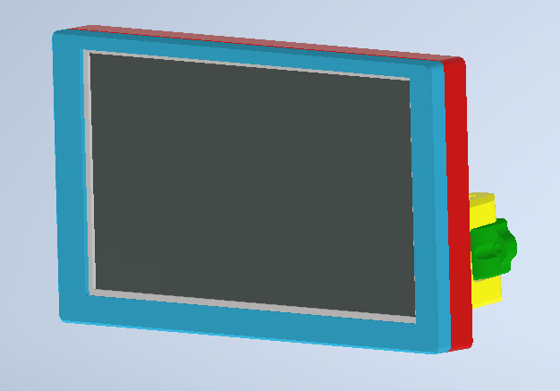 Держатель экрана 7' для UNI (3 серии), Mount 7inch HDMI Displays H (1024X600 touchscreen) for UNI