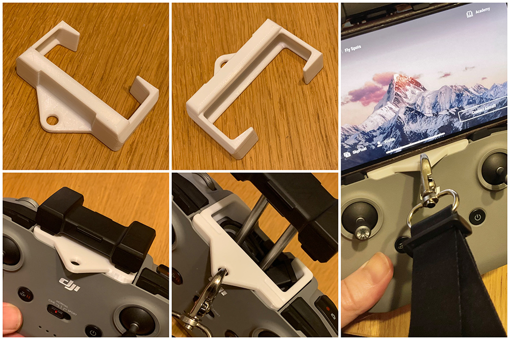 Drone Controller Lanyard Mount