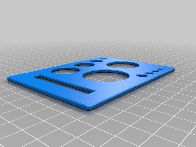 Engineering Circle Stencil with Straightedge