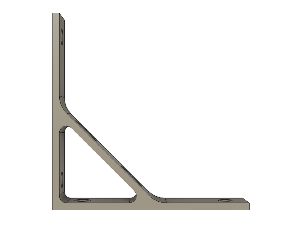 Staffa per mensola 140x140 mm