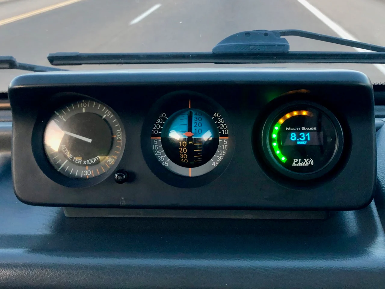 Mitsubishi L300 Delica backing plate for Gauge replacement
