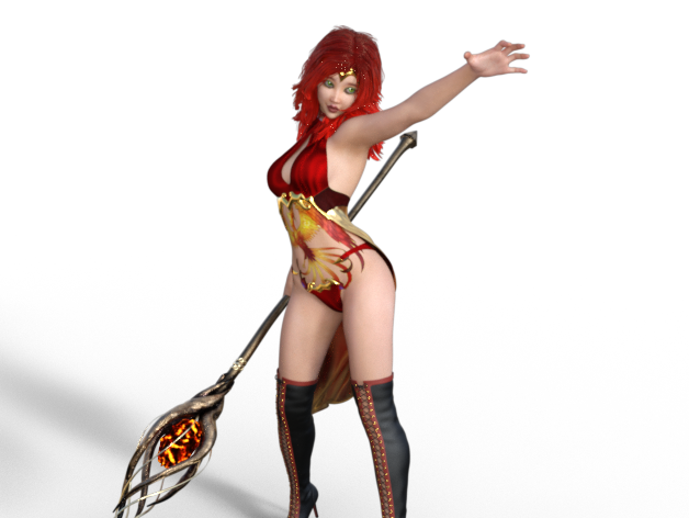 Tabletop Human Evoker DnD Pathfinder