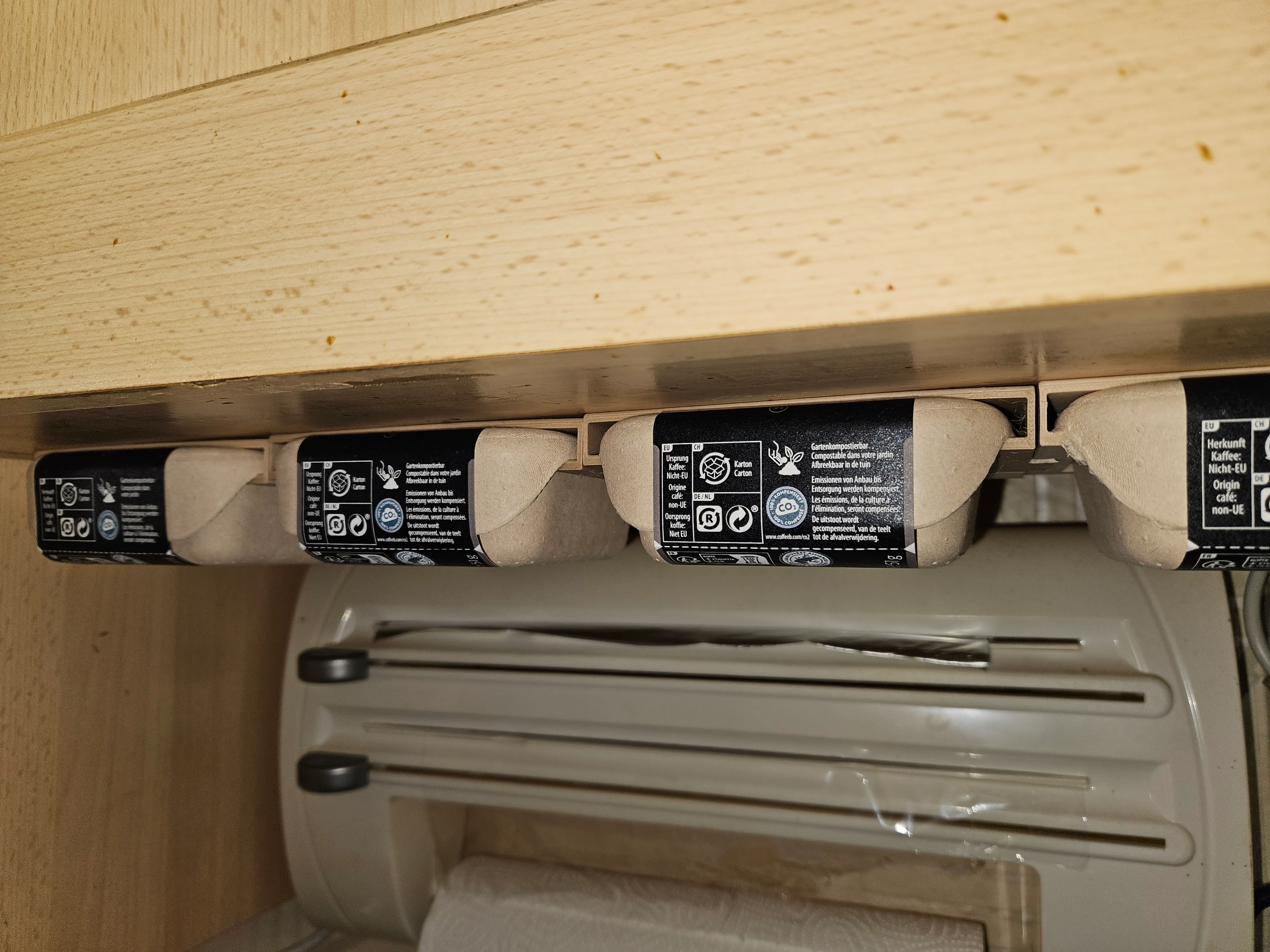 CoffeeB under cabinet mount