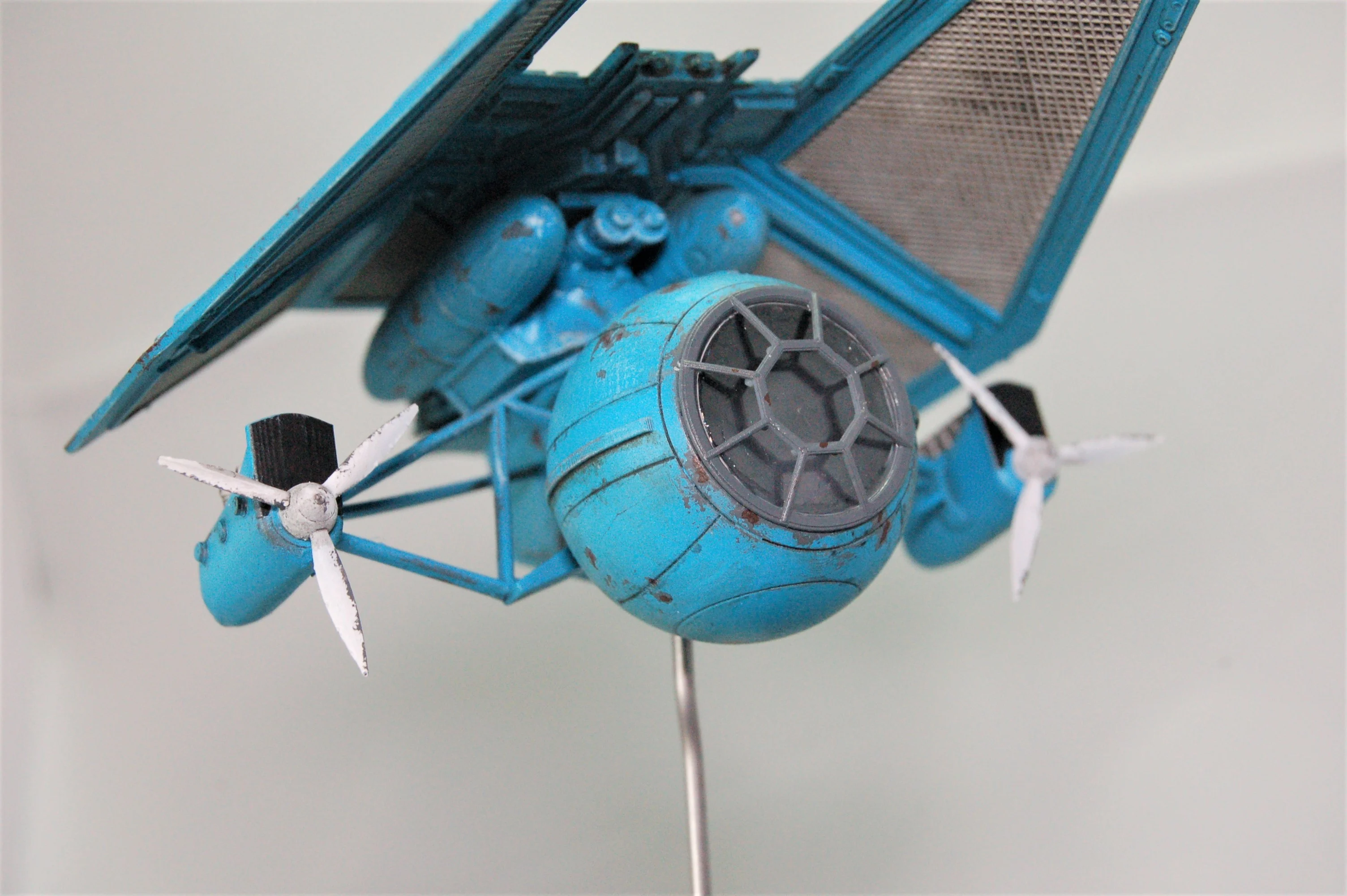 Dieselpunk/Steampunk TIE Torpedo Bomber style ship - fuselage