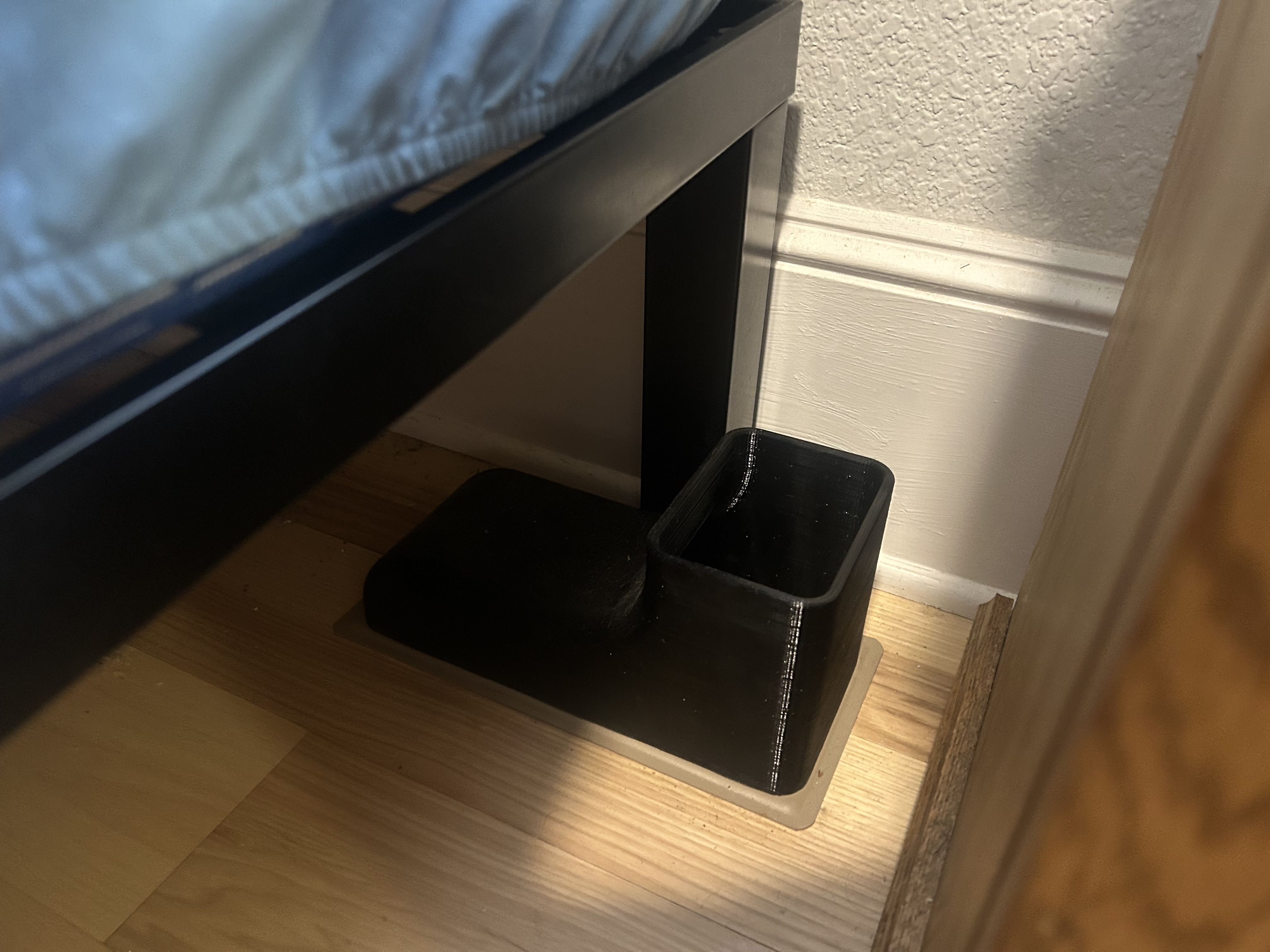 Under-Bed HVAC Airflow Redirector
