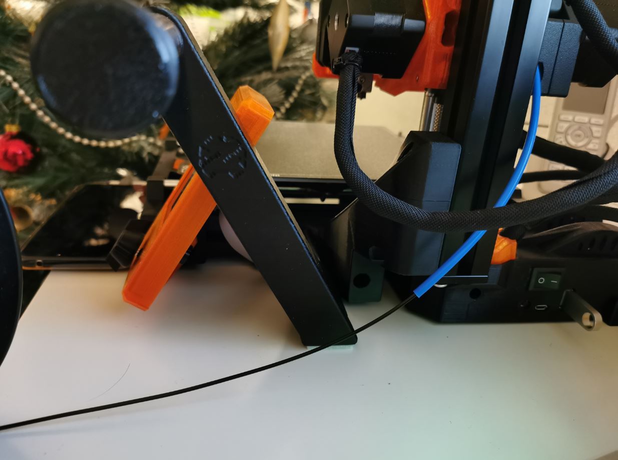 Prusa MINI Z-axis support and Z42 Prusa Mini Narrow Side Spool Holder at one piece