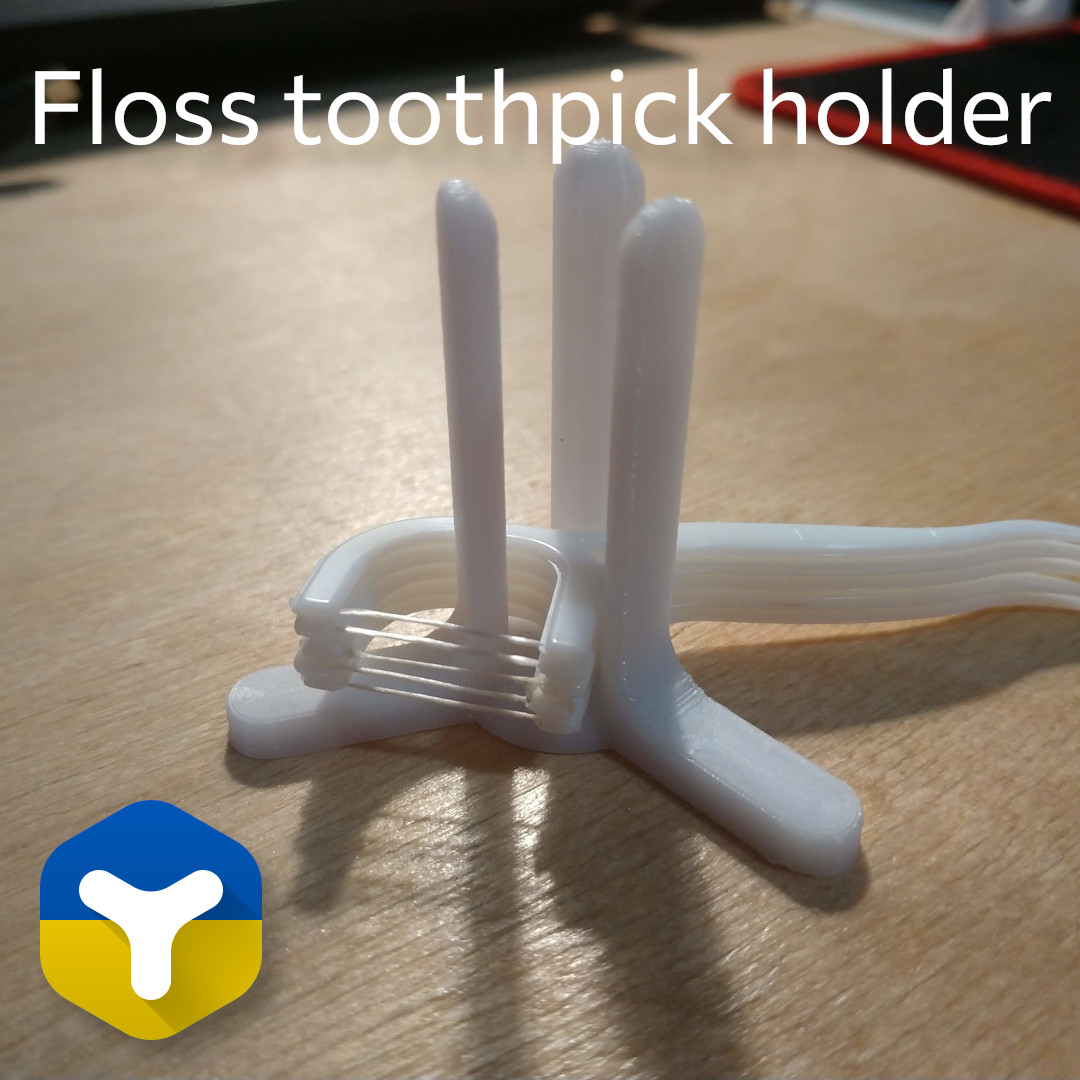 Floss toothpick holder