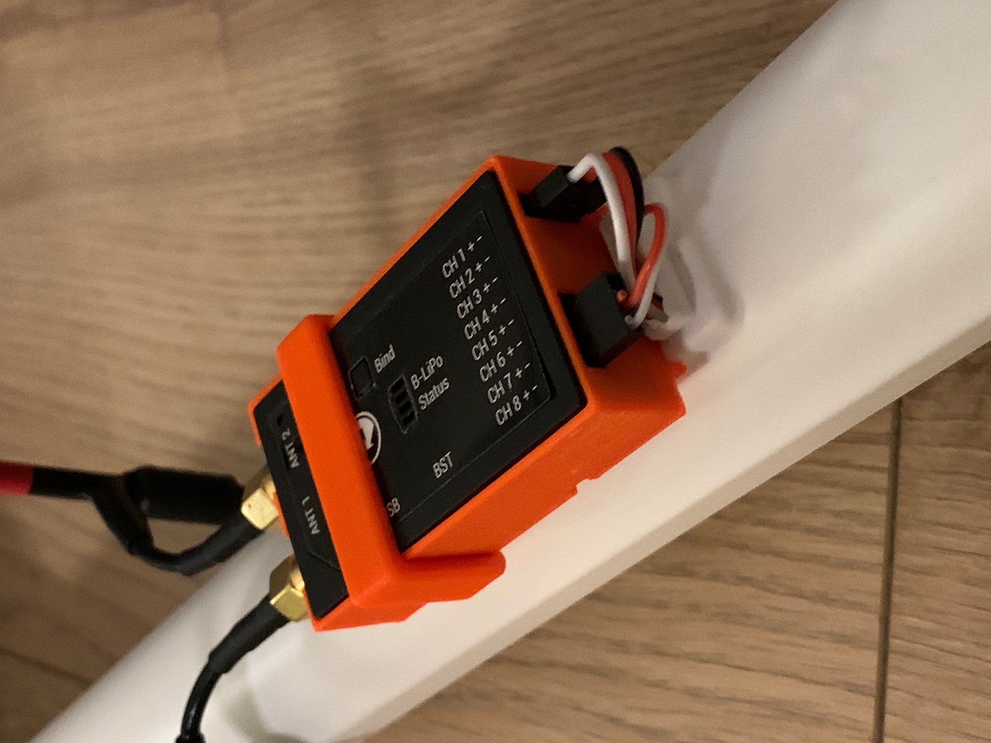 TBS crossfire diversity RX plane tail support (Volantex Ranger 1600, Ranger 2000, XUAV SSS 2000)
