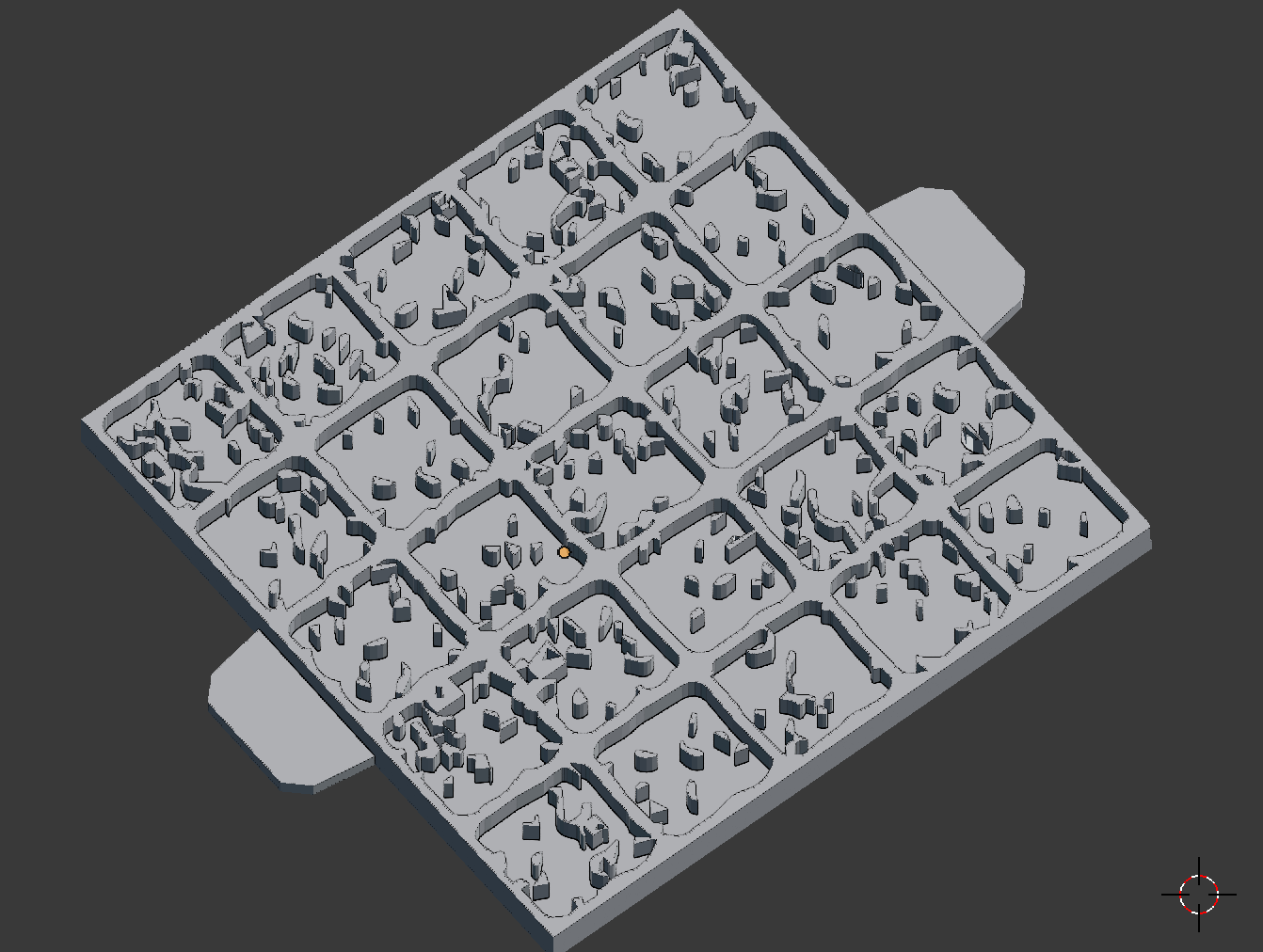 Foam Terrain Stamp - Snow / Dirt - 1" grids