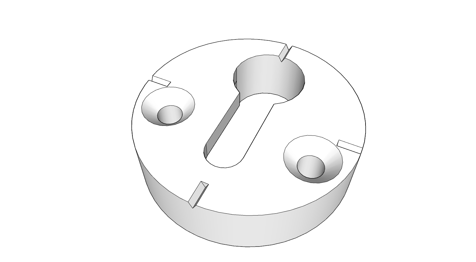 Keyhole hanger / Schlüssellochhalter