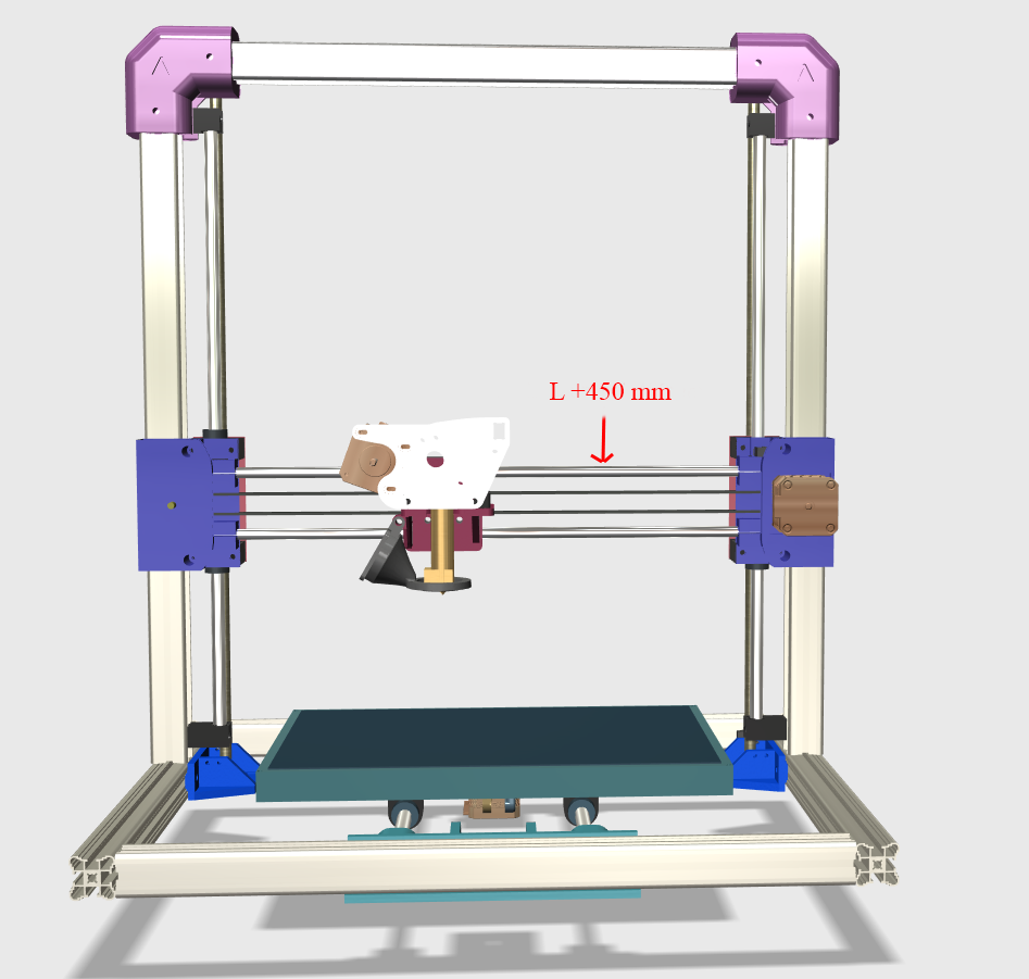 Redesigned K8200/3Drag V3 because why not, Build volume 300x200x300 mm