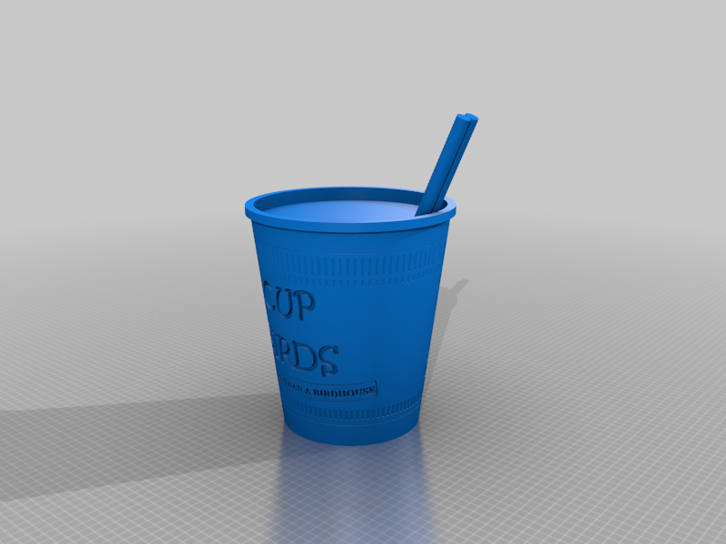 Cup Noodle Birdhouse 2