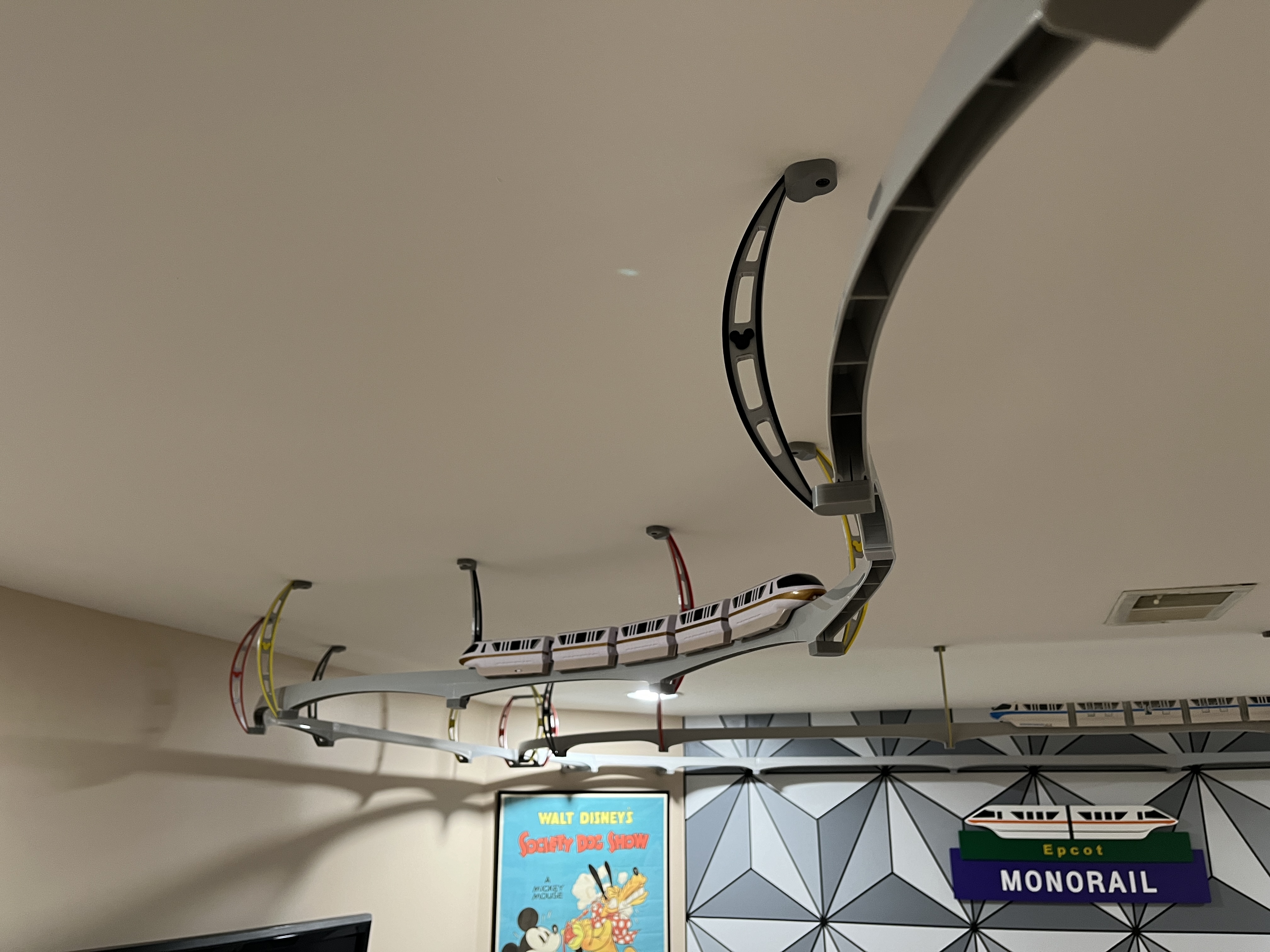 Monorail Ceiling Brackets Disney Playset
