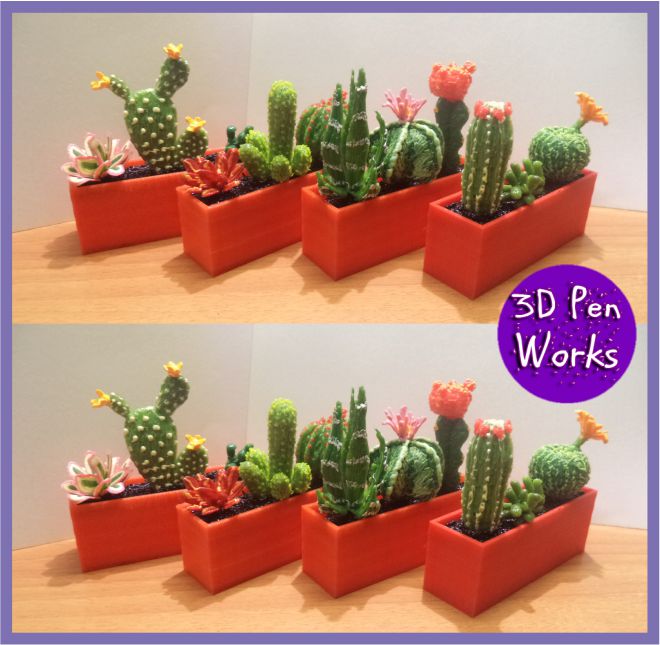 3d pen: Succulents and cacti