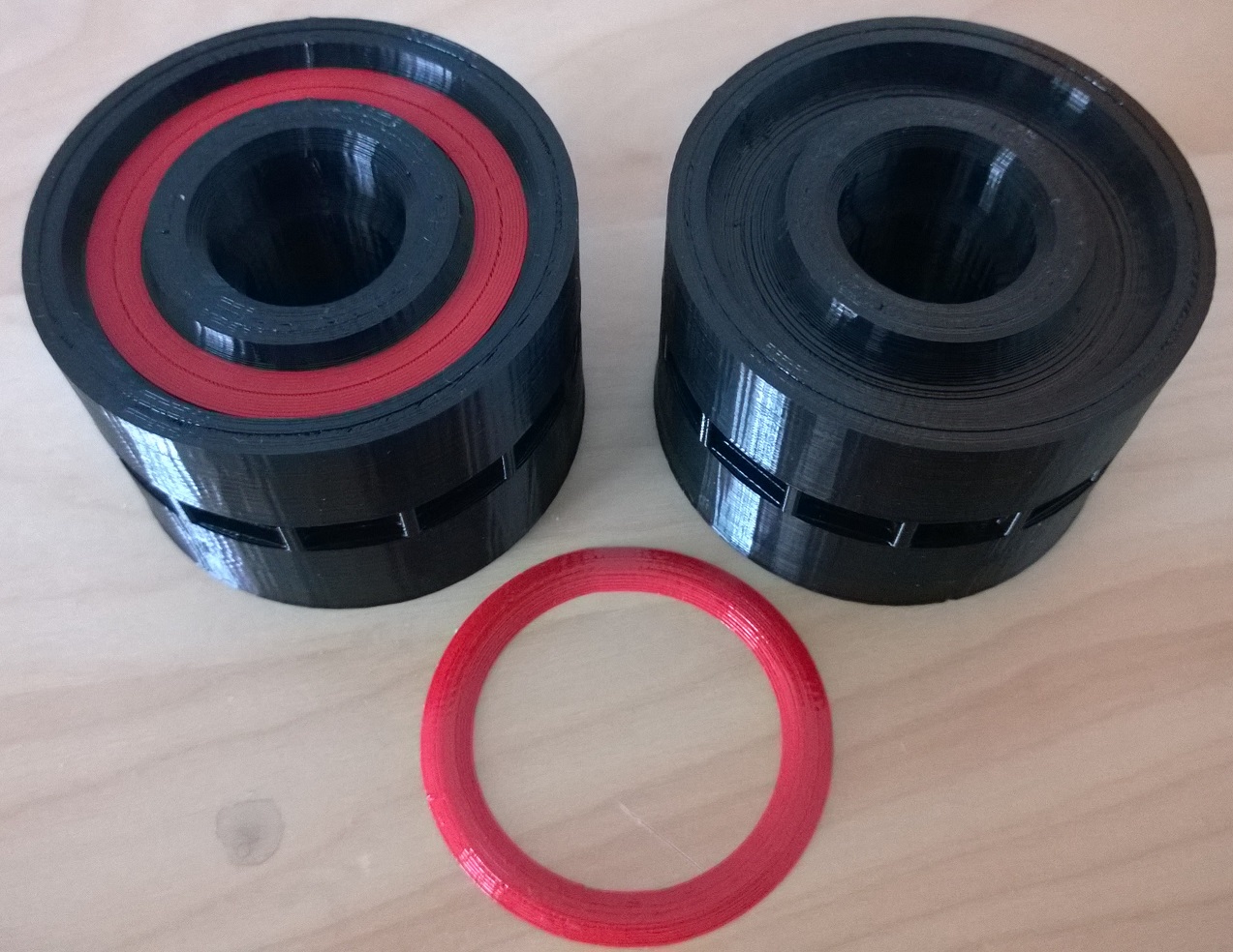 Wheels with groove and colored insert