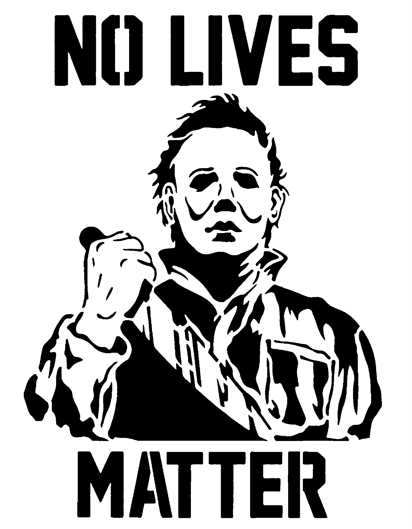 Michael Myers stencil 2