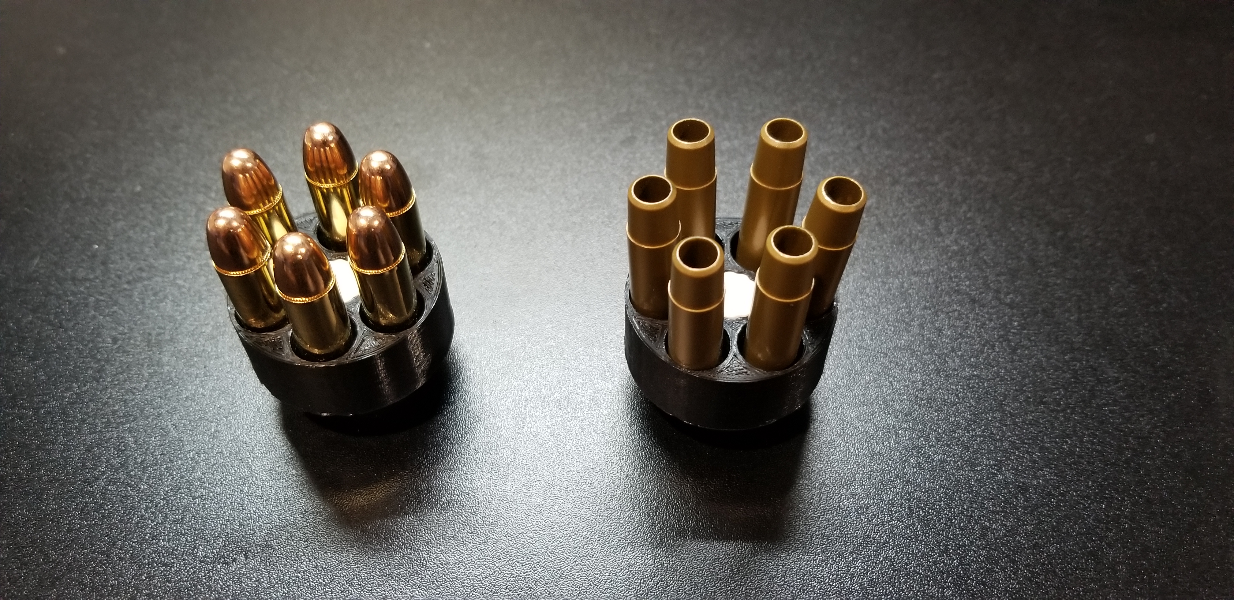 2 Piece Revolver Speedloader - 38 Special and Airsoft - No Hardware or Glue!