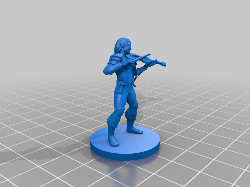 Human Bard Playing Fiddle