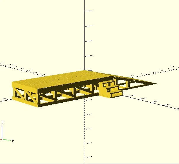 Customizable Model Loading Dock with Optional Ramp/Steps