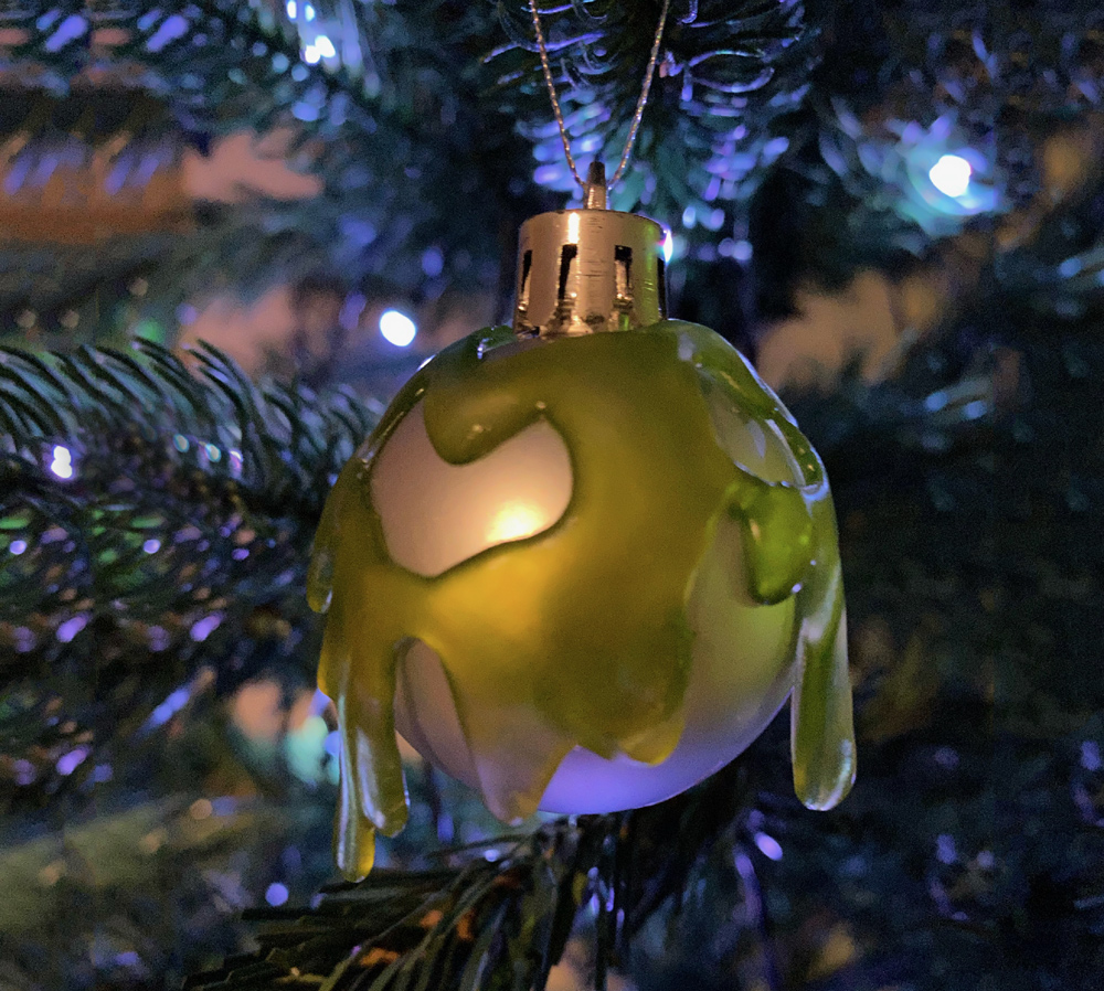 "Slimed" Holiday Ornament