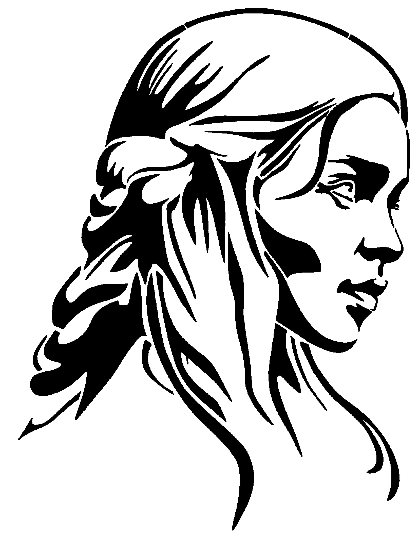 Daenerys Targaryen stencil 2