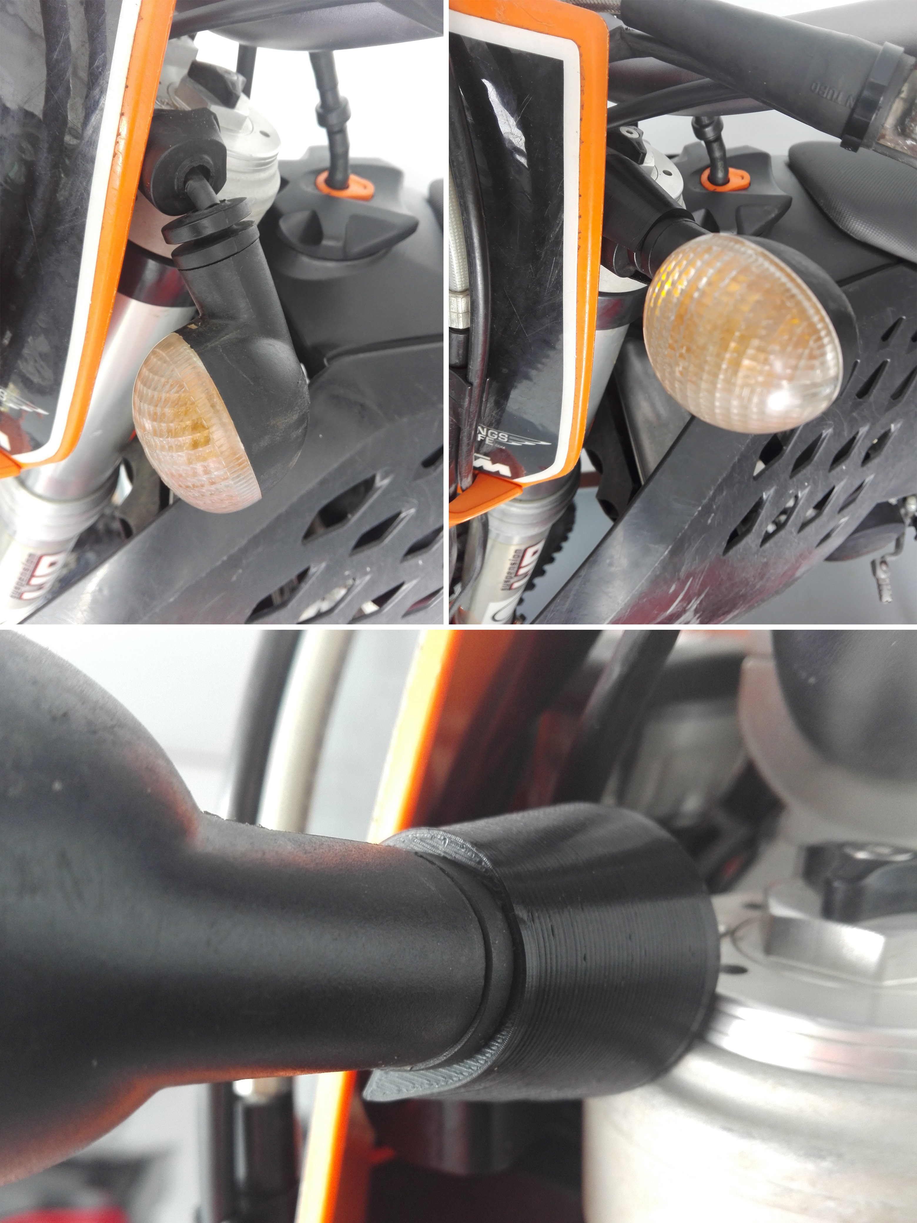 Intermittent light repair bracket for KTM