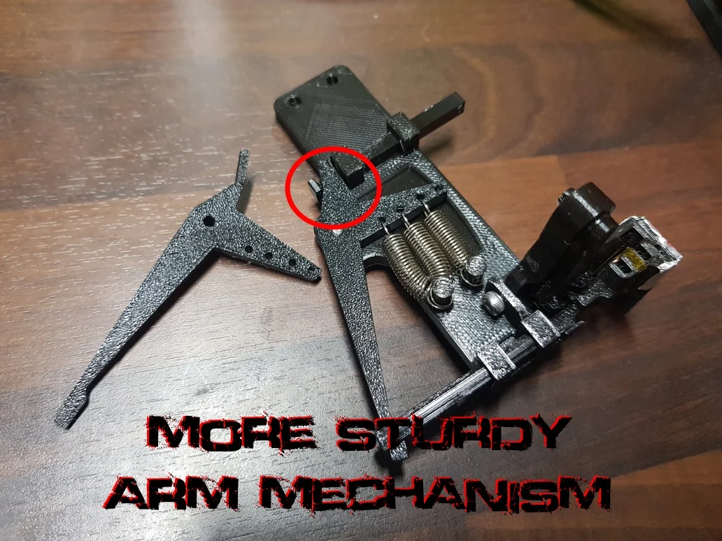 More Sturdy Arm Mechanism - BigBrain3D Side Purge Mechanism