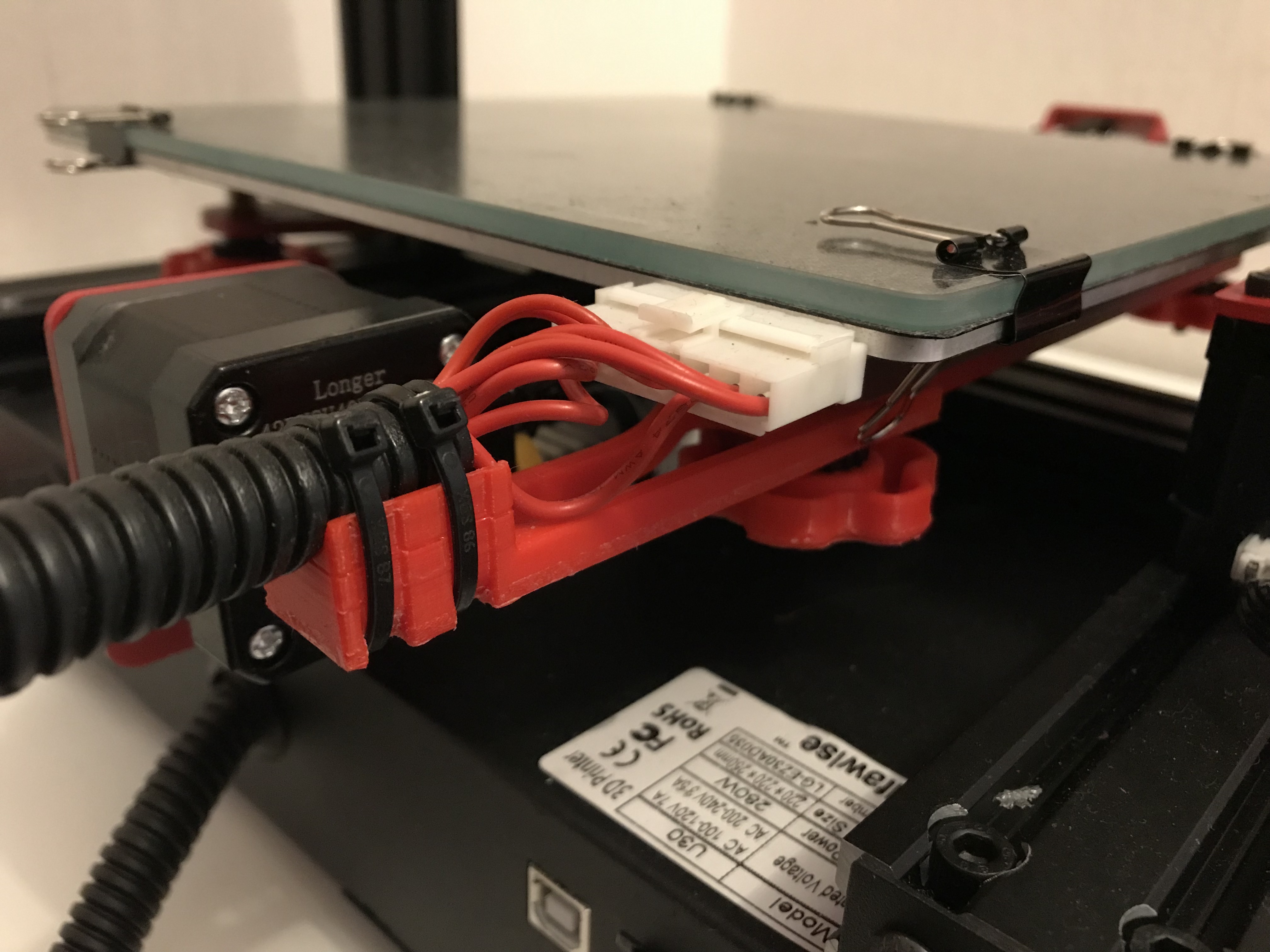 Cable support for Alfawise U30