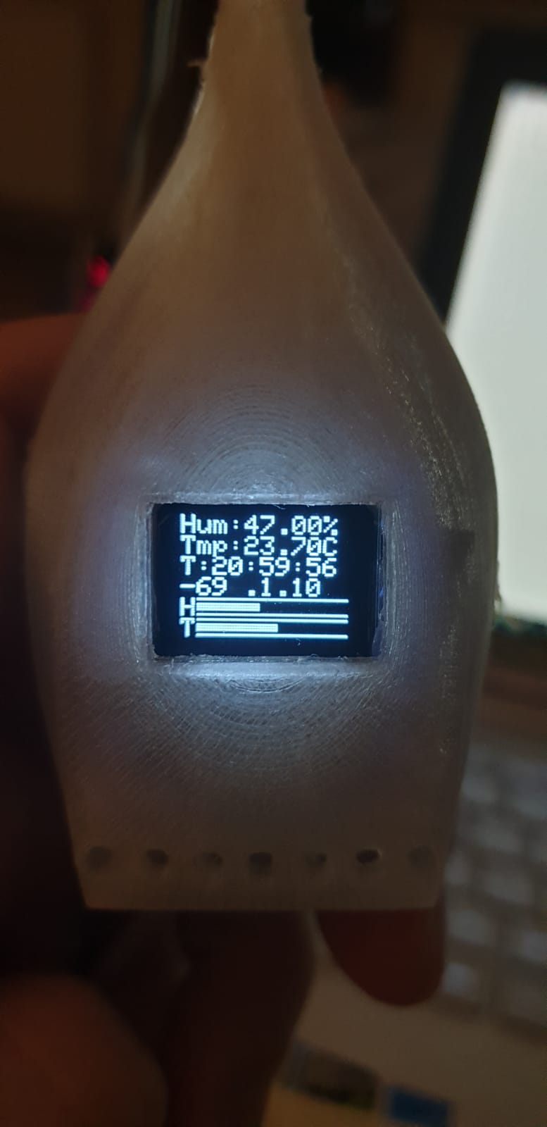 Onion Wemos 1D mini temperature humidity wireless sensor