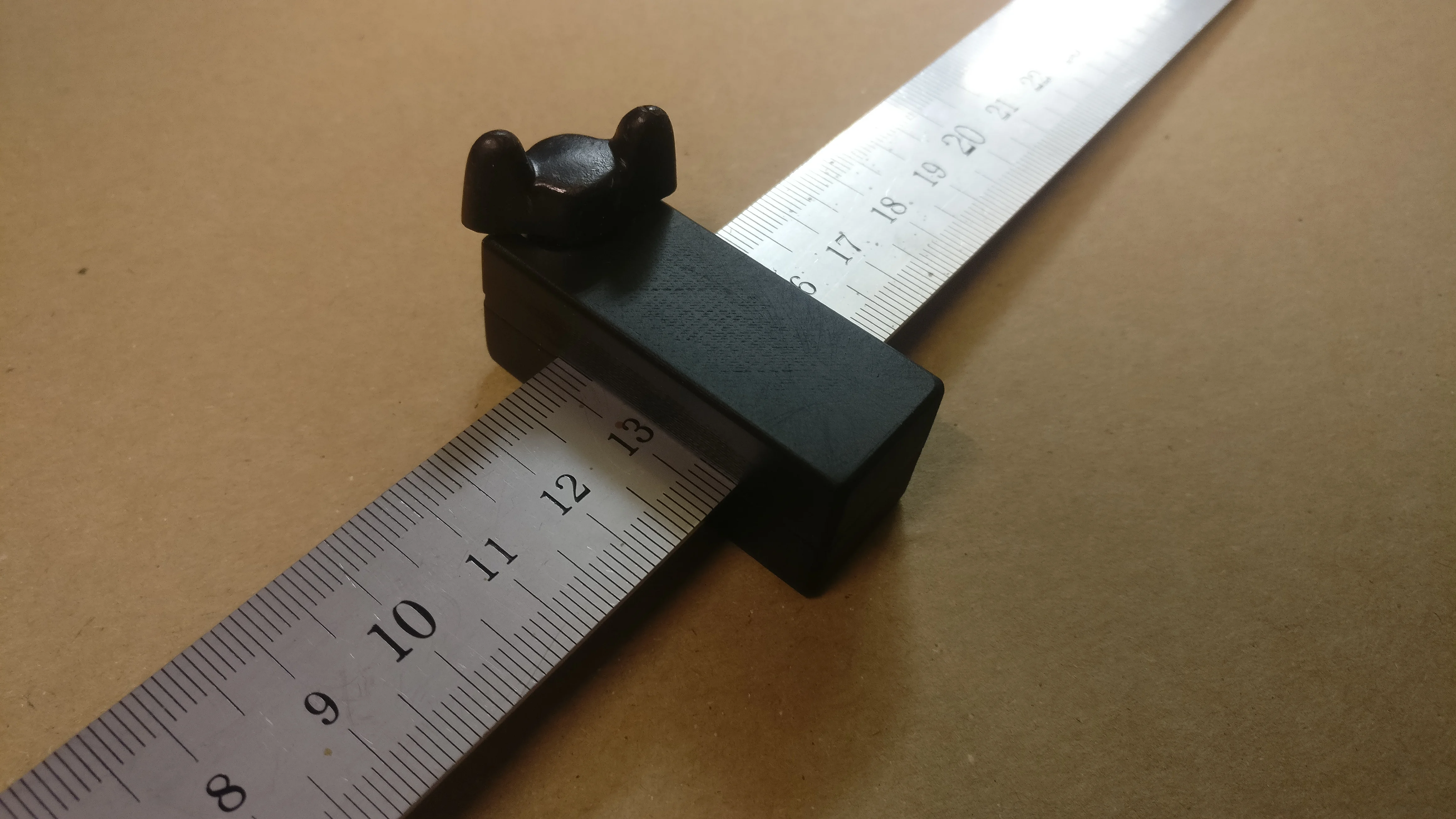 Ruler stop for steel ruler / Linealanschlag für Stahlmaßstab (25mm)