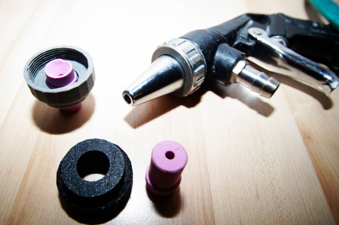 Adapter Sandstrahlpistole / Sandblaster Blow Gun Mod
